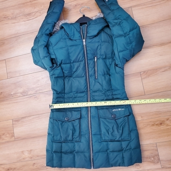 Eddie Bauer Women Coat Puffer Parka Green Size XS - Picture 14 of 16